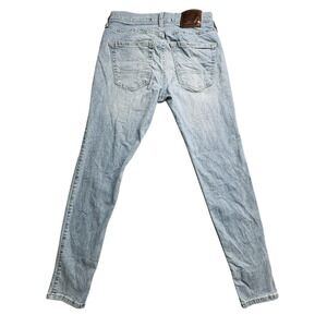 Hollister Jeans Mens 28x30 Light Wash Blue Super Skinny Advanced Stretch Denim